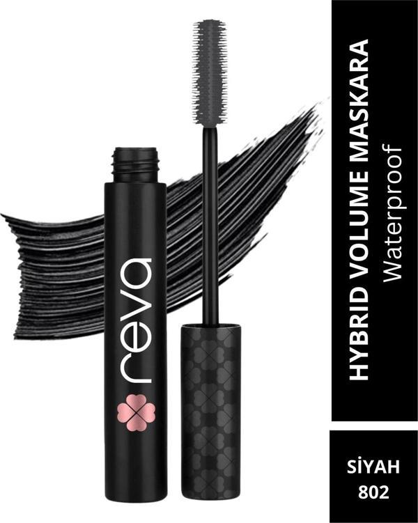 Hacim Veren Hibrit Maskara - Hybrid Volume Mascara Black - No: 802 - Vegan & Temiz Içerik - Image 1
