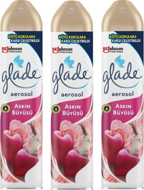 Glade Aerosol Oda Kokusu Aşkın Büyüsü 300 ml  X 3 Adet - Image 1