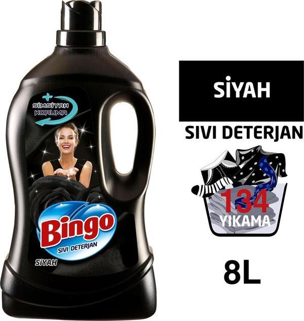 Bingo Siyah Sıvı Bakım Çamaşır Deterjanı 4 Lt - 2\\\'li - Image 1