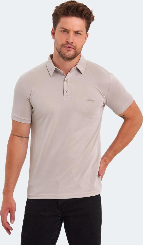 Slazenger KUGGA Erkek  Taş Gri Tişört - Image 1