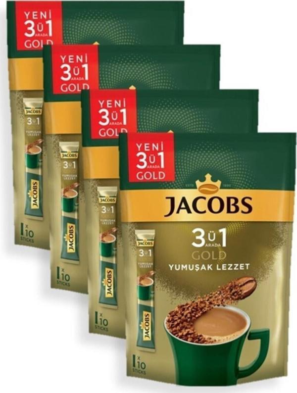 Jacobs 3 ü 1 Arada Gold Kahve Karışımı Yumuşak Lezzet 40 Adet - Image 1