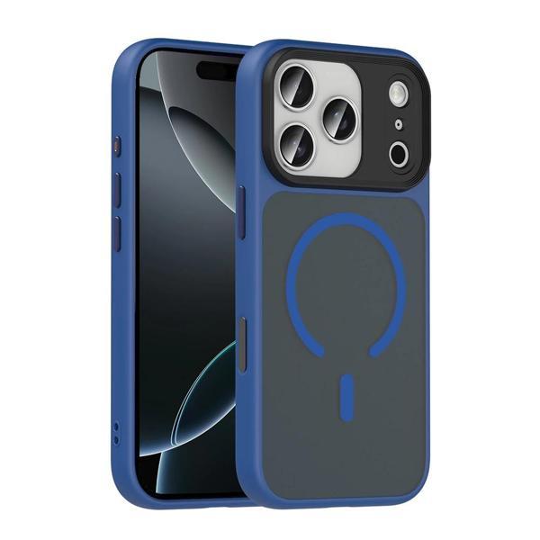 Apple iPhone 17 Pro Kılıf Mat Arka Yüzey Wireless Şarj Özellikli Zore Flet M-safe Kapak - Image 1