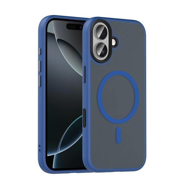 Apple iPhone 17 Kılıf Mat Arka Yüzey Wireless Şarj Özellikli Zore Flet M-safe Kapak - Image 1