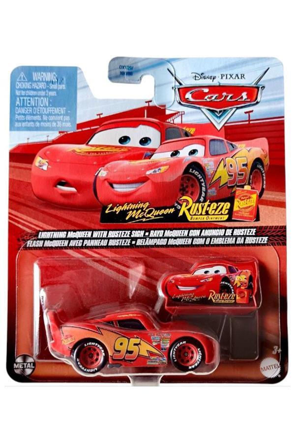 Disney Pixar Cars - Lighting McQueen With Rusteze Sign (1/55) - Image 1