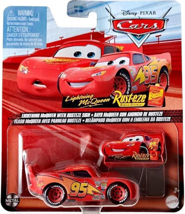 Disney Pixar Cars - Lighting McQueen With Rusteze Sign (1/55) - Image 1