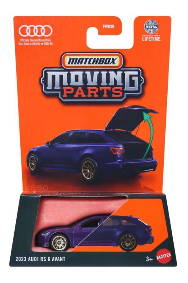 Matchbox Moving Parts - 2023 Audi RS 6 Avant - Mor (1/64) - Image 1
