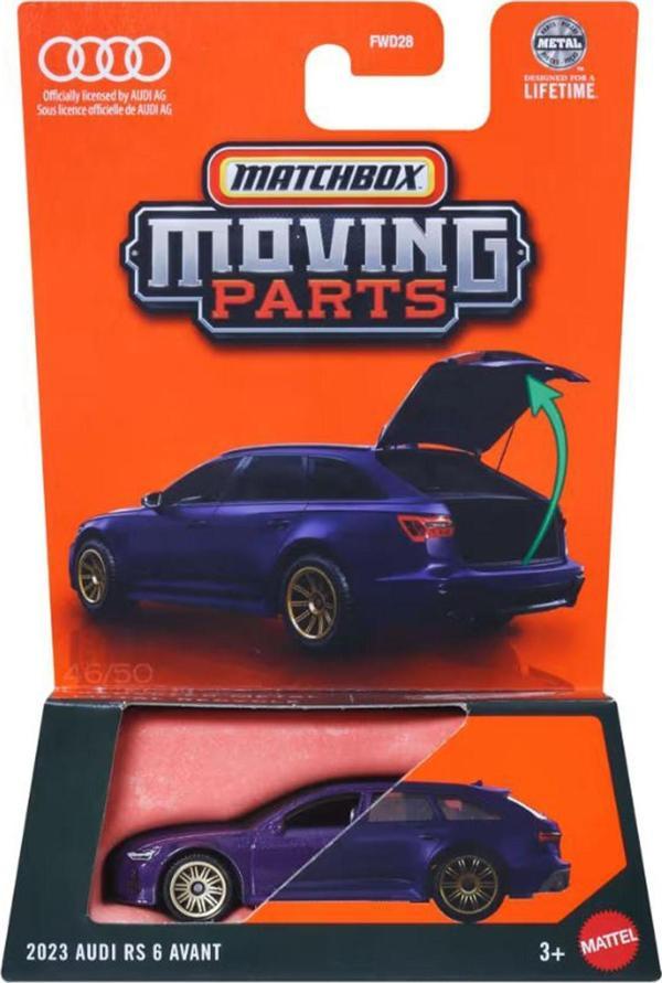 Matchbox Moving Parts - 2023 Audi RS 6 Avant - Mor (1/64) - Image 1