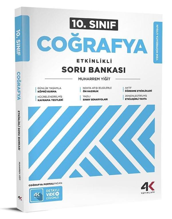 4K 2026 10. Sınıf Coğrafya Etkinlikli Soru Bankası - Image 1