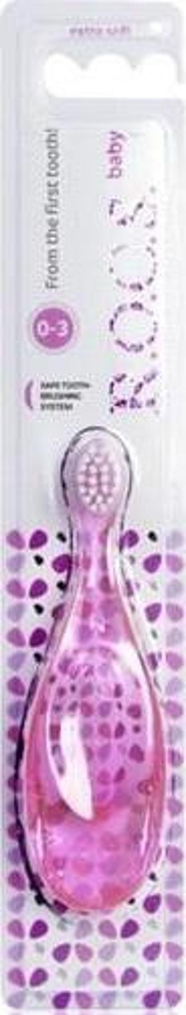 Rocs Baby 0-3 Yaş Arası Ekstra Yumuşak Diş Fırçası Pembe - Image 1