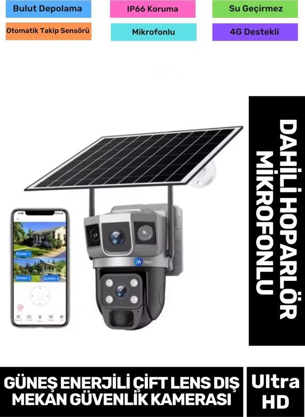 Online CCTV PTZ Kontrol Hareket Algılama Teknoloji 8000 mAh Güneş Enerji Dış Mekan Güvenlik Kamera - Image 1