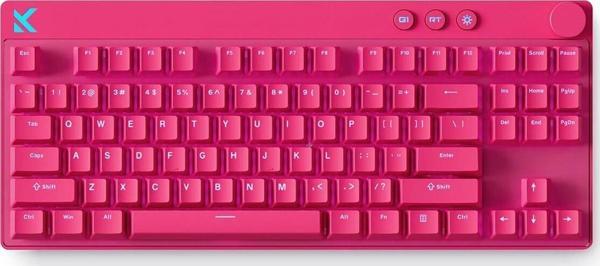 Mchose Mix 87 Rose Red %80 Apollo Manyetik Switch 8K Hz He Rgb Hotswap Mekanik Gaming Klavye - Image 1