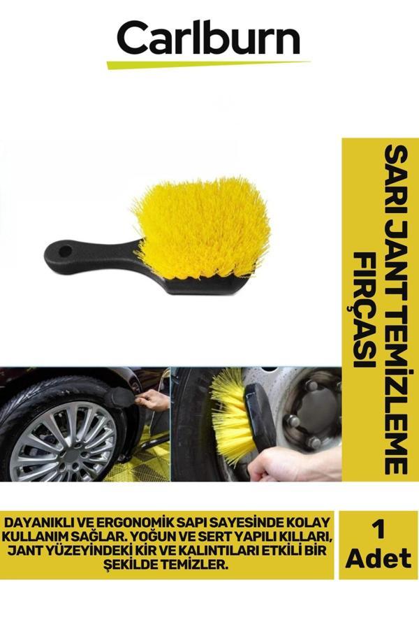 Premium Dayanıklı Ergonomik Yoğun Sert Kıl Yapılı Araba Motorsiklet Bisiklet Jant Temizleme Fırçası - Image 1