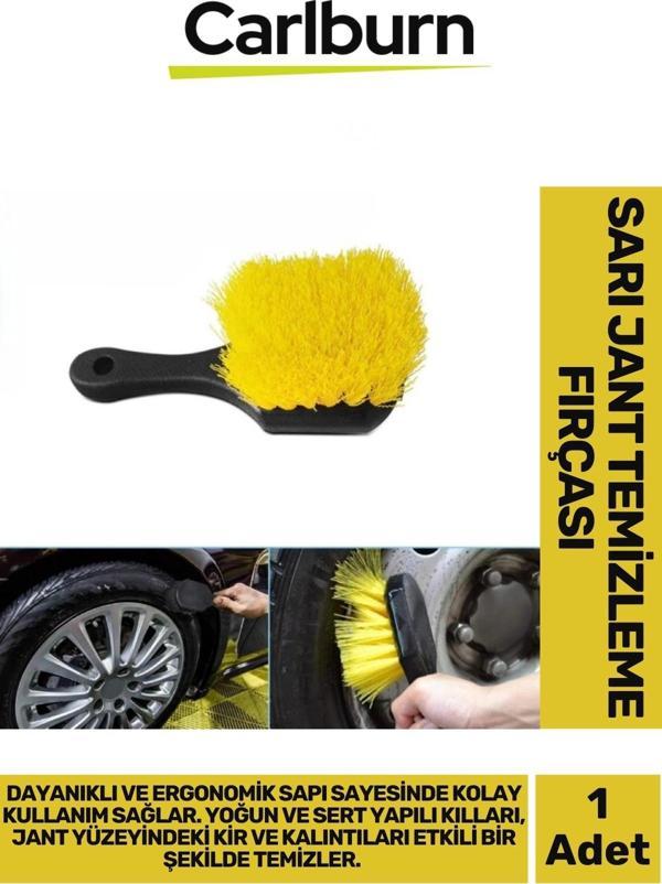 Premium Dayanıklı Ergonomik Yoğun Sert Kıl Yapılı Araba Motorsiklet Bisiklet Jant Temizleme Fırçası - Image 1