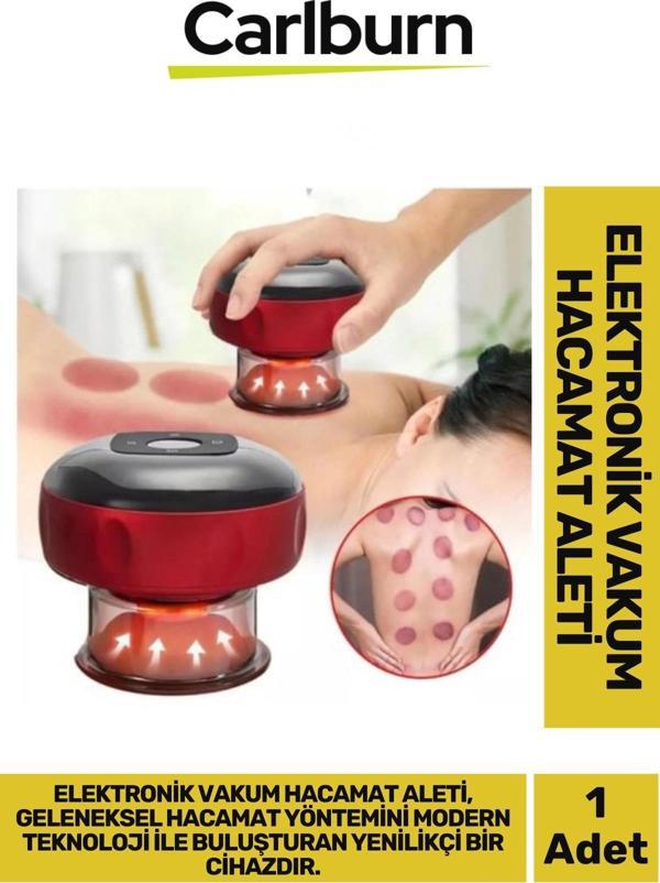 Premium 6 Isı Modlu Lcd Led Ekran Kırmızı Işık Terapi Bölgesel Elektronik Vakum Hacamat Aleti - Image 1