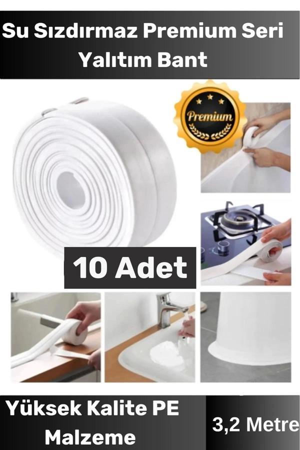 Özel Seri Premium Su Geçirmez Sızdırmaz Lavabo Küvet Yağ Nem Küf Önler 3.2m 10 Adet İzolasyon Bant - Image 1
