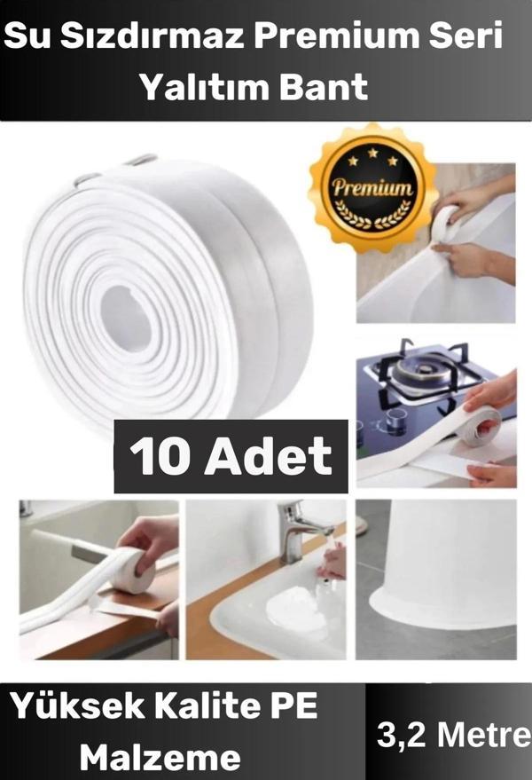 Özel Seri Premium Su Geçirmez Sızdırmaz Lavabo Küvet Yağ Nem Küf Önler 3.2m 10 Adet İzolasyon Bant - Image 1