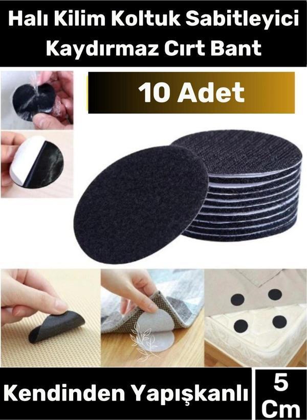 Özel Seri Kendinden Yapışkanlı Halı Kilim Sabitleyici Koltuk Kaydırmaz Yıkanabilir 10 Adet Cırt Bant - Image 1