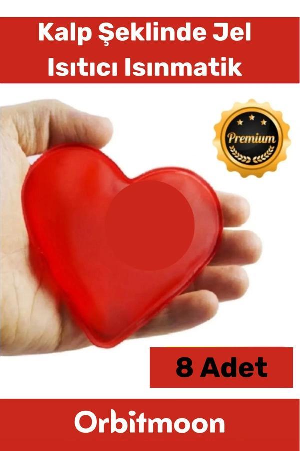 Özel Üretim Yeni Seri Kalp Şeklinde Jel Isıtıcı Pratik El Isıtıcısı Isınmatik Cep Sobası 8'li Set - Image 1
