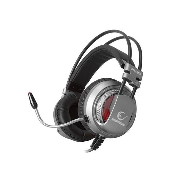 Rampage SN-RW6 Raptor Gümüş/siyah 7.1 Surround Sound System Titresimli Gaming Mikrofonlu Kulaklık - Image 1