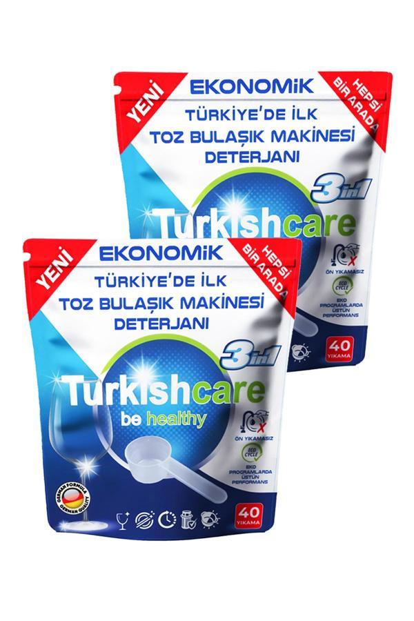 Ekonomik Hepsi Bir Arada Bulaşık Makinesi Tablet Deterjanı Toz 40x2 80 Yıkama - Image 1