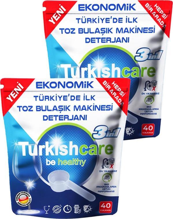 Ekonomik Hepsi Bir Arada Bulaşık Makinesi Tablet Deterjanı Toz 40x2 80 Yıkama - Image 1