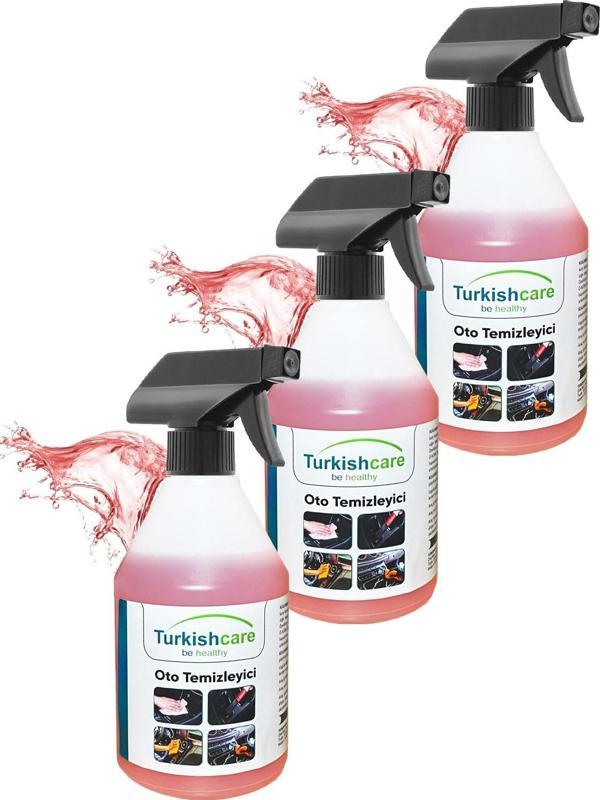 Auto Çok Amaçlı Araç Temizlik Spreyi 500 Ml. Üçlü Set - Image 1