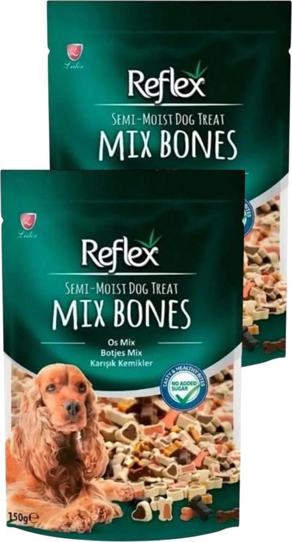 Semi Moist Karışık Kemikler Yarı Yumuşak Köpek Ödül Maması 150 gr İkili Paket - Image 1