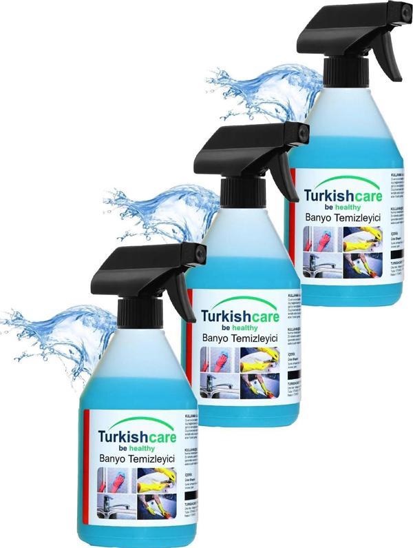 Banyo Ve Kireç Sökücü Temizleyici Sprey 500 Ml. Üçlü Set - Image 1