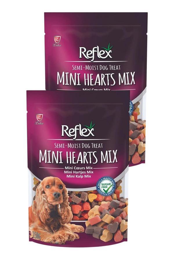 Semi Moist Karışık Kalp Şeklinde Yarı Yumuşak Köpek Ödül Maması 150 gr İkili Paket - Image 1