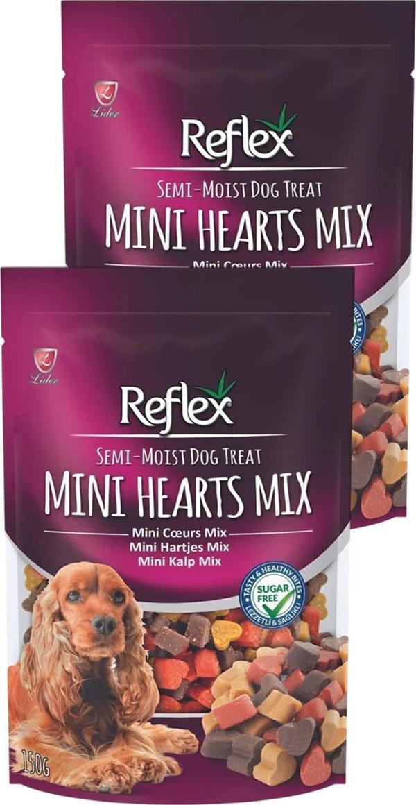 Semi Moist Karışık Kalp Şeklinde Yarı Yumuşak Köpek Ödül Maması 150 gr İkili Paket - Image 1