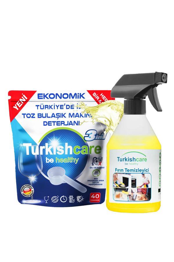 Toz Bulaşık Makinesi Deterjanı ve Fırın Temizleyici Sprey Paketi - Image 1
