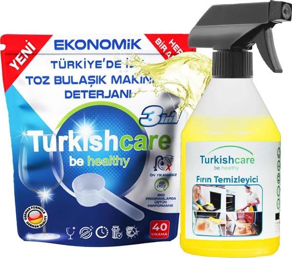 Toz Bulaşık Makinesi Deterjanı ve Fırın Temizleyici Sprey Paketi - Image 1