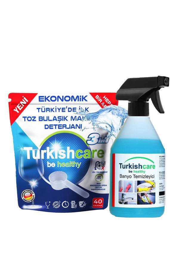 Toz Bulaşık Makinesi Deterjanı ve Banyo Temizlik Spreyi Paketi - Image 1