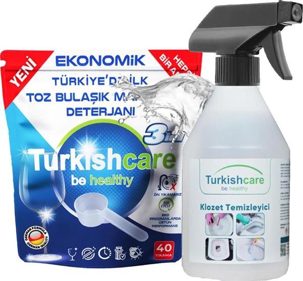 Toz Bulaşık Makinesi Deterjanı ve Klozet Temizleyici Sprey Paketi - Image 1