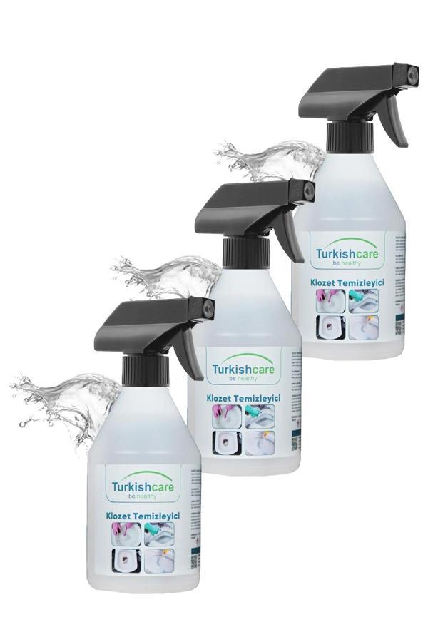 Klozet Tuvalet Temizleyici Hijyen Spreyi 500 Ml. Üçlü Set - Image 1