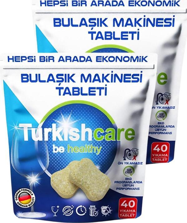 2 Paket Premium Ekonomik Bulaşık Deterjanı 80 Tablet - Image 1