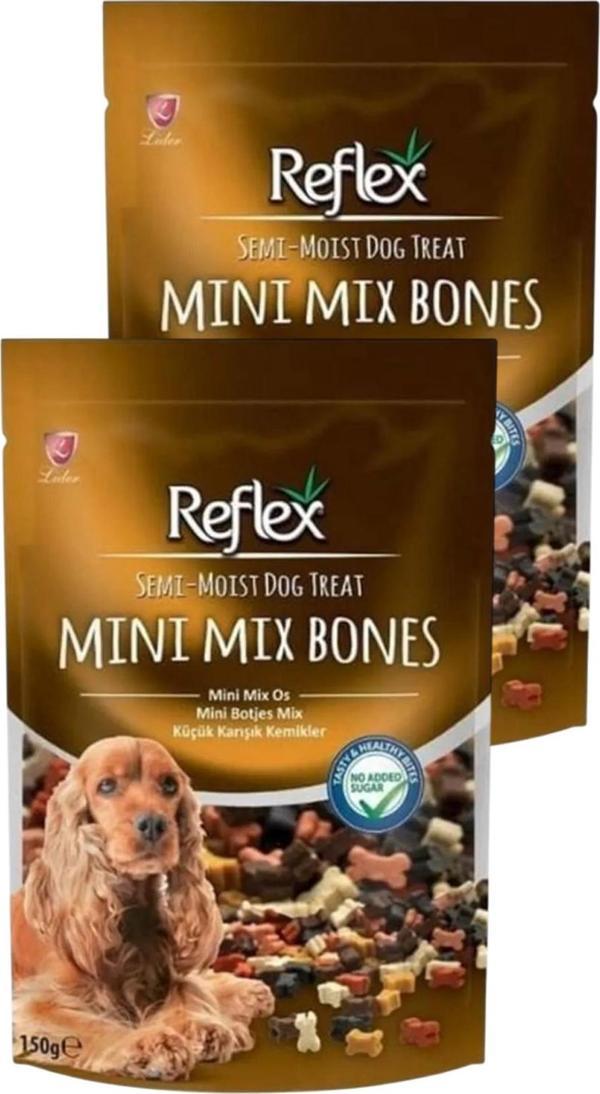 Semi Moist Küçük Karışık Kemikler Yarı Yumuşak Köpek Ödül Maması 150 gr İkili Paket - Image 1