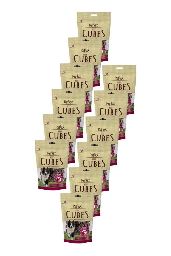 Cubes Küp Şeklinde Dana Eti  Köpek Ödül Maması 80gr Onikili Paket - Image 1