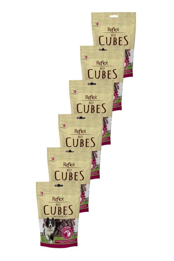 Cubes Küp Şeklinde Dana Eti  Köpek Ödül Maması 80gr Altılı Paket - Image 1