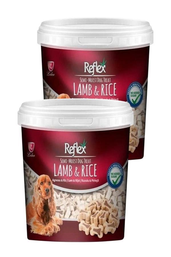 Semi Moist Kuzulu ve Pirinçli Kemik Şekilli Köpek Ödül Maması 500 gr İkili Paket - Image 1