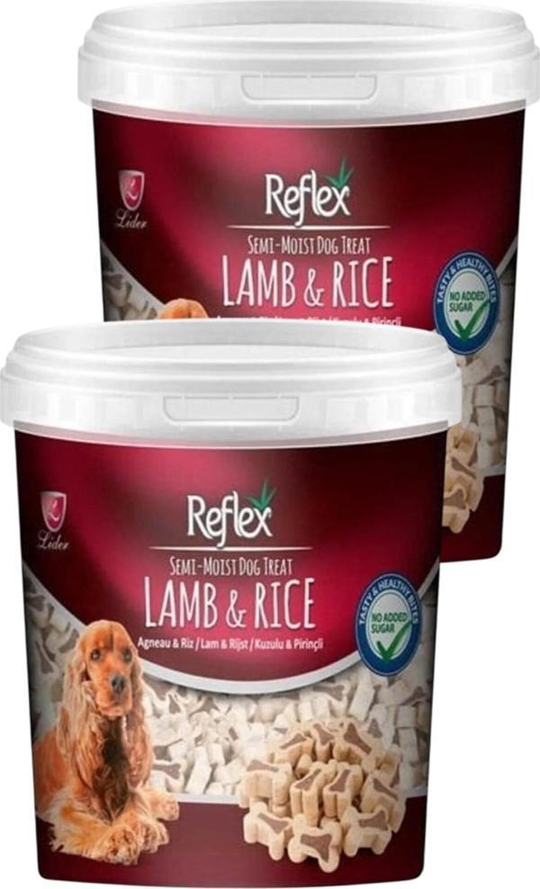 Semi Moist Kuzulu ve Pirinçli Kemik Şekilli Köpek Ödül Maması 500 gr İkili Paket - Image 1