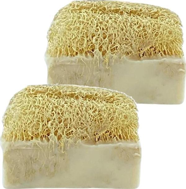 Doğal Kabak Lifli Kaymaklı Sabun 120 gr İkili Set - Image 1