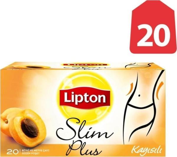 Lipton Form Plus Kayısılı Bardak Poşet Bitki Çayı 20'li - Image 1