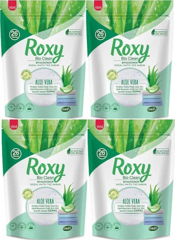 Dalan Roxy Bio Clean Doğal Matik Toz Sabun Aloe Vera 800 Gr 4 Adet - Image 1