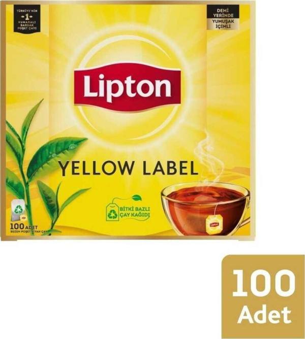Lipton Fs Yellow Label Bardak Poşet Çay 100lü 2 Adet - Image 1