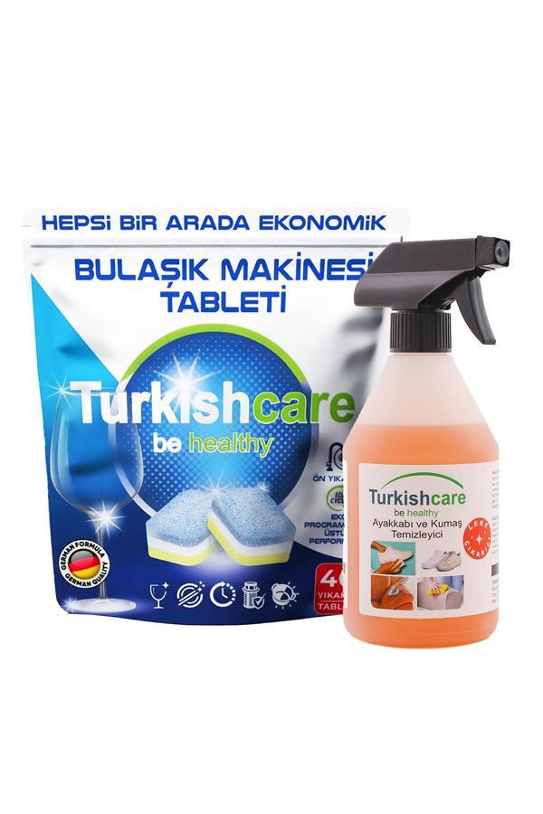 Hepsi Bir Arada 40 Yıkama Bulaşık Deterjanı Premium Tablet + Çok Amaçlı Leke Çıkarıcı Sprey 500ml - Image 1