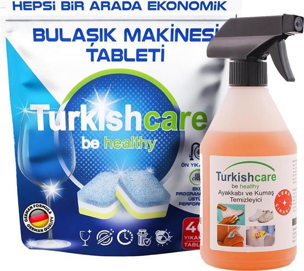 Hepsi Bir Arada 40 Yıkama Bulaşık Deterjanı Premium Tablet + Çok Amaçlı Leke Çıkarıcı Sprey 500ml - Image 1
