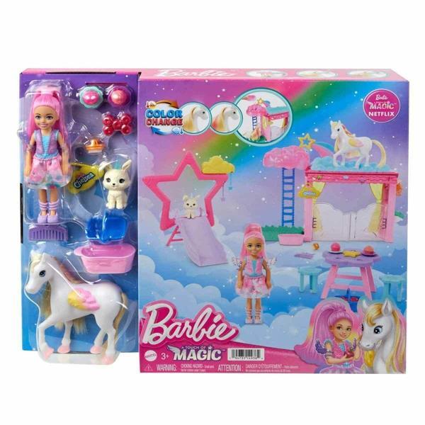 HNT67 Barbie A Touch Of Magic Chelsea ve Pegasus Oyun Seti - Image 1
