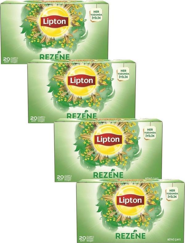Lipton Rezene Çayı 20'li Bardak Poset Cay X 4 Adet - Image 1