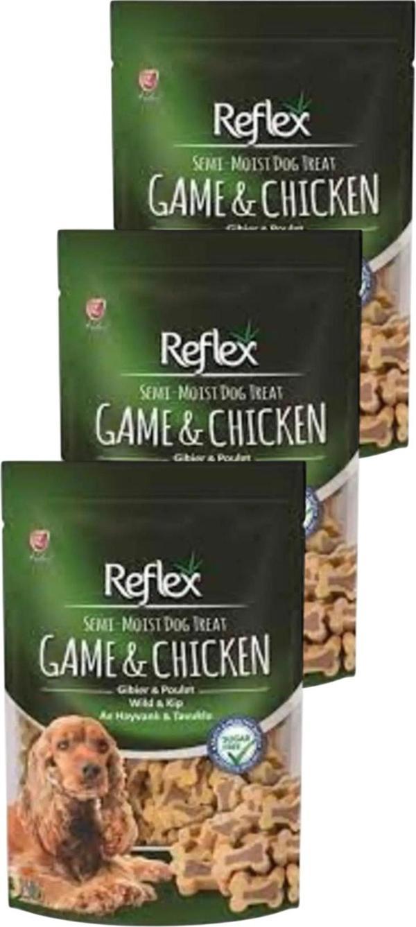 Semi Moist Av Hayvanlı ve Tavuklu Kemik Şekilli Köpek Ödülü 150 gr Üçlü Paket - Image 1